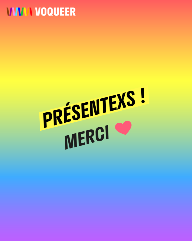 Présentexs - La voix des élèves queer et alliés - campagne de sensibilisation